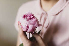 Flower Pink Peony Blouse